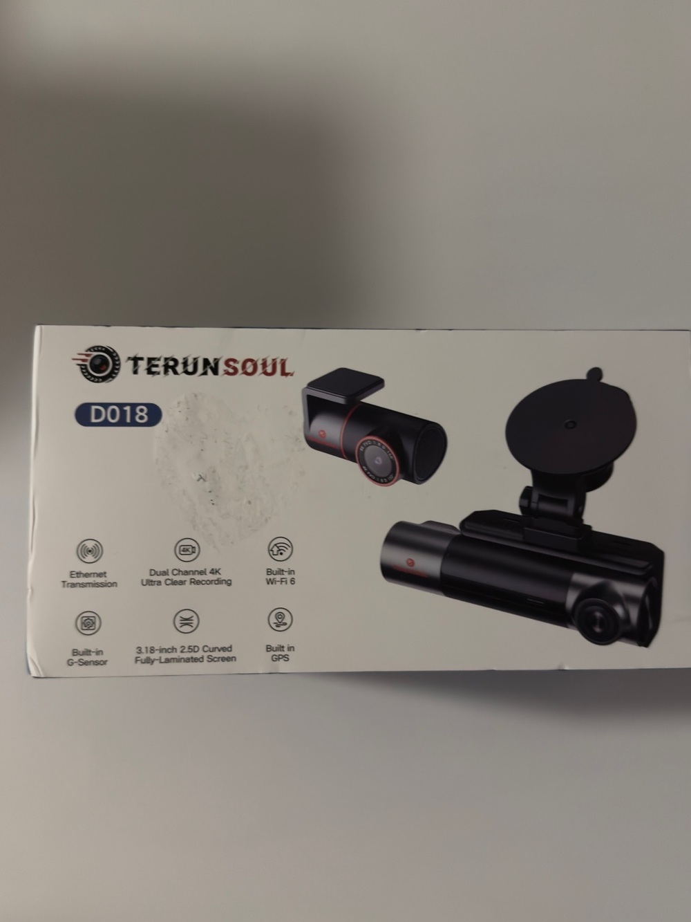 TERUNSOUL D018 Dual Dash Camera - Black